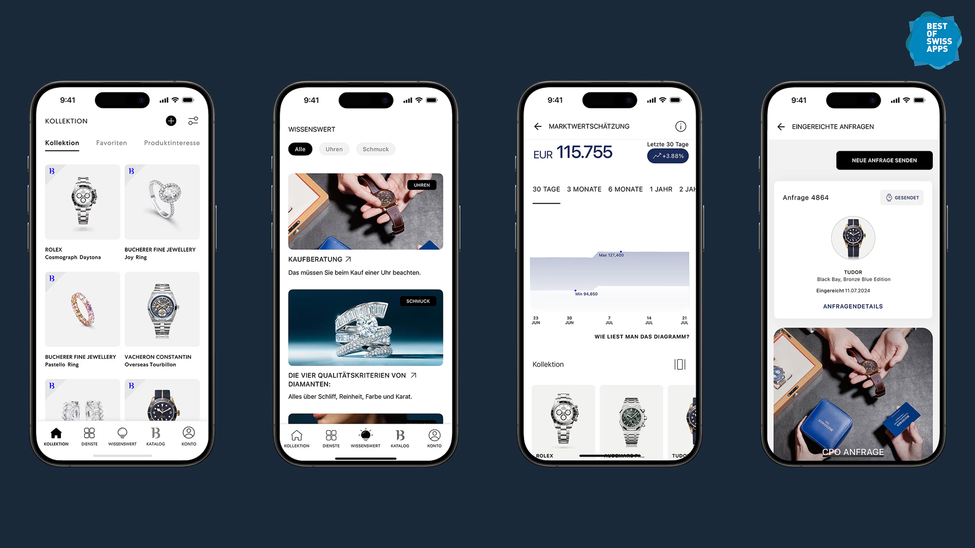 Bucherer Watch Wallet — React Native App